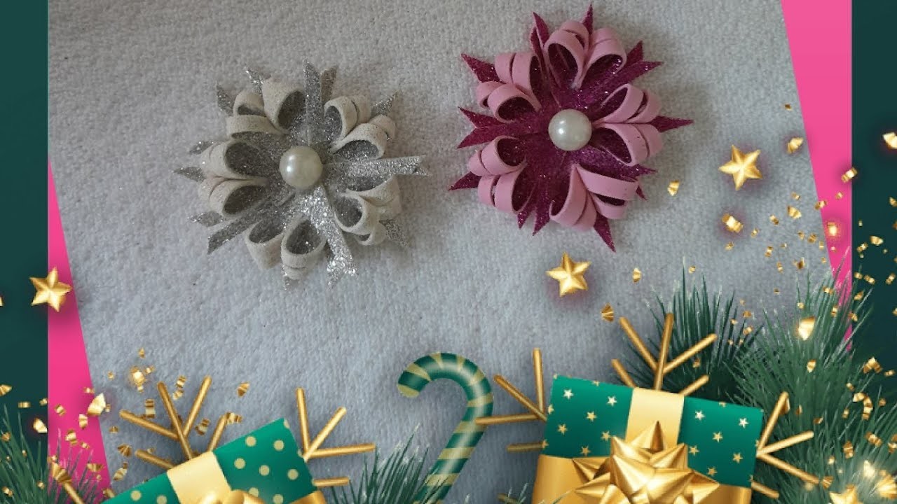 Glitter sheet craft||christmas craft #christmas ornaments ##easy christmas decoration craft