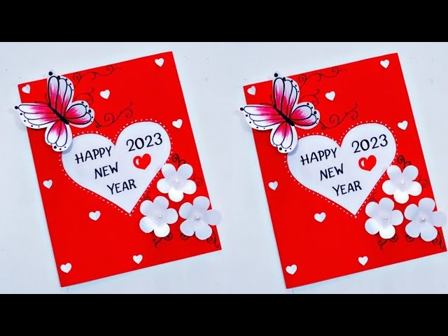 Happy New Year card idea 2023. Best and Simple New Year card idea