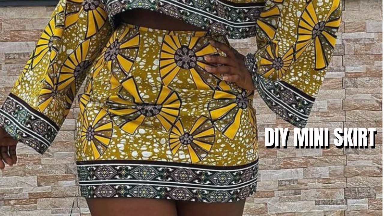 HOW TO CUT AND SEW A MINI SKIRT Beginner friendly