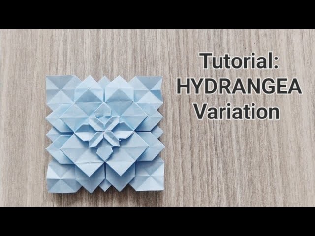 How To Fold A Hydrangea Variation Tessellation | DIY | Origami | Papercraft | Shuzo Fujimoto