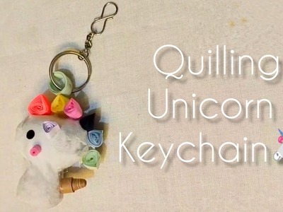 How to make 3D unicorn keychain? #art #craft #diy #crismas #quilling