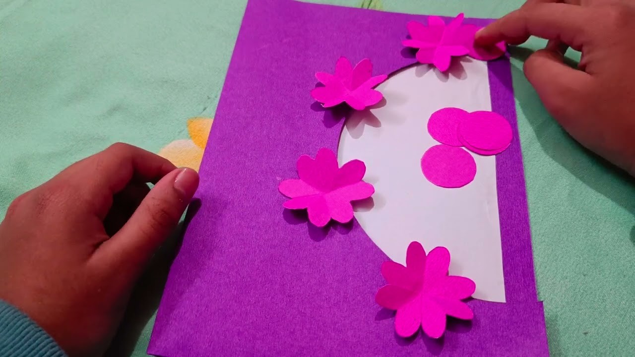 How to make a new year Card easily.Twinkle Art and Craft channel.