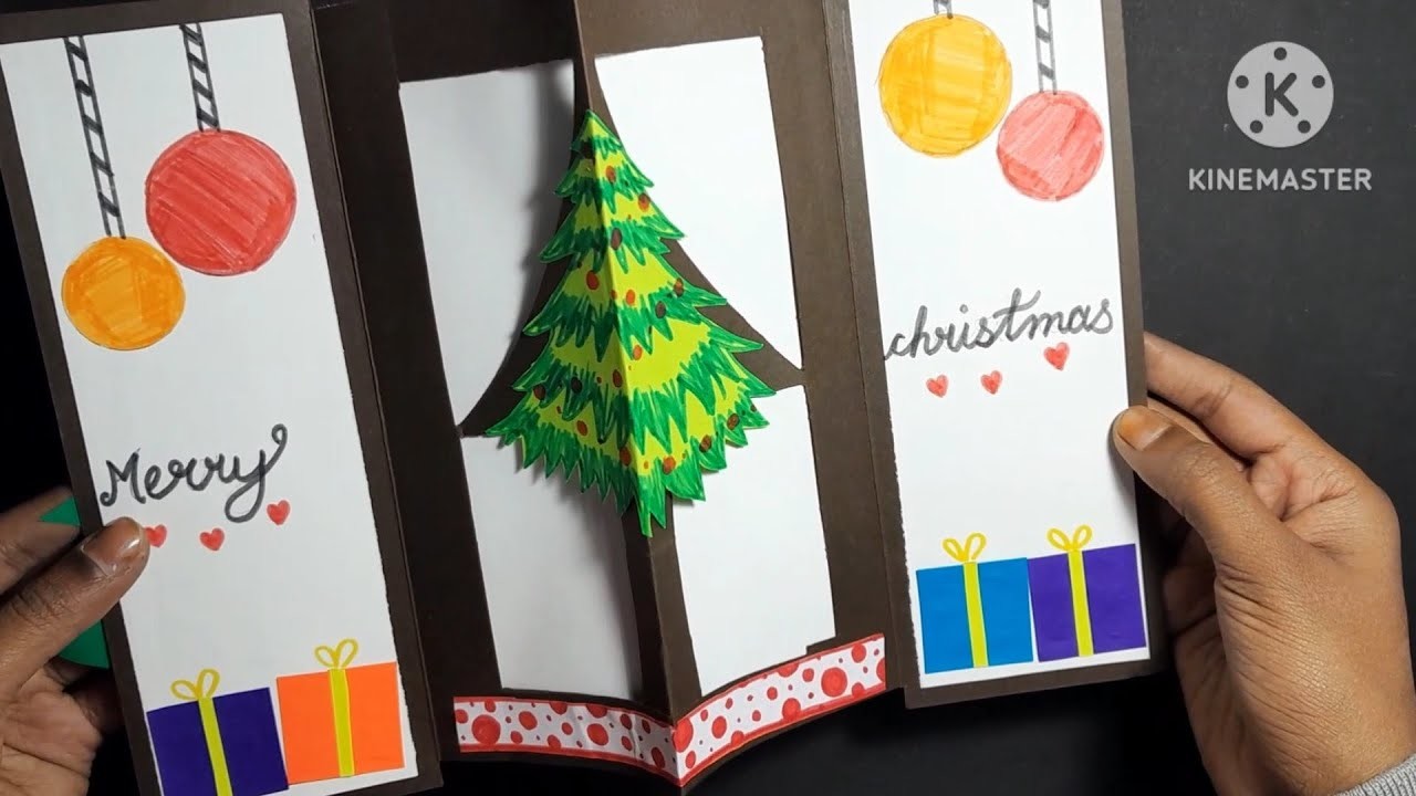 How to make Christmas card|| 3D Christmas card ????||merry Christmas ????#youtube #craft #christmas