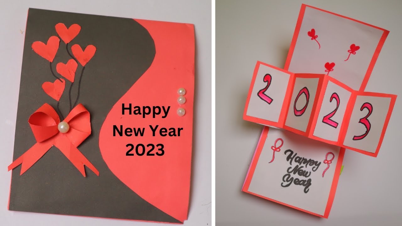 how-to-make-happy-new-year-card-2023-diy-new-year-pop-up-greeting