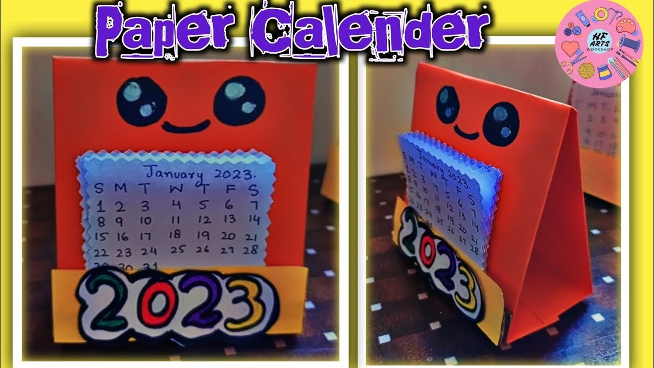 How to make paper calendar | Calendar of 2023 | Easy calendar DIY paper craft