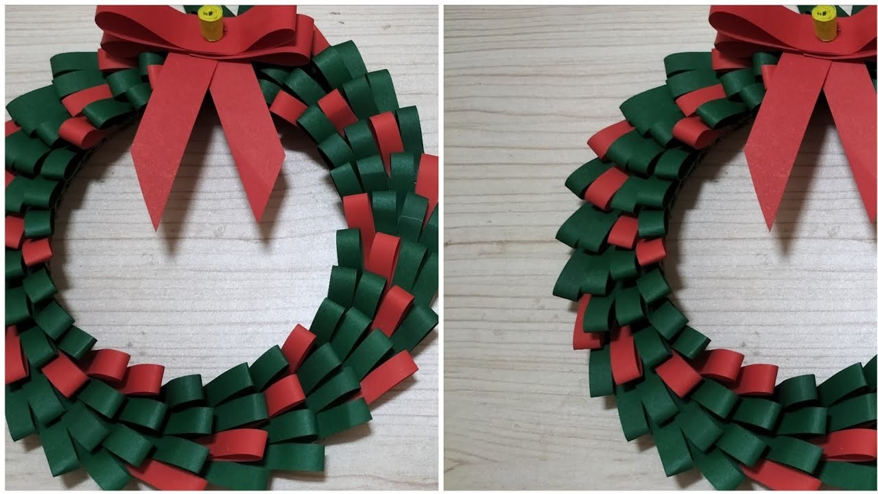 How to make paper Christmas decoration l Easy paper craft Christmas decoration