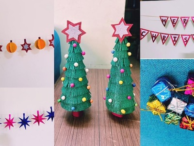 Last minute Christmas decoration Ideas| Quick paper craft ideas for Christmas decor #christmas