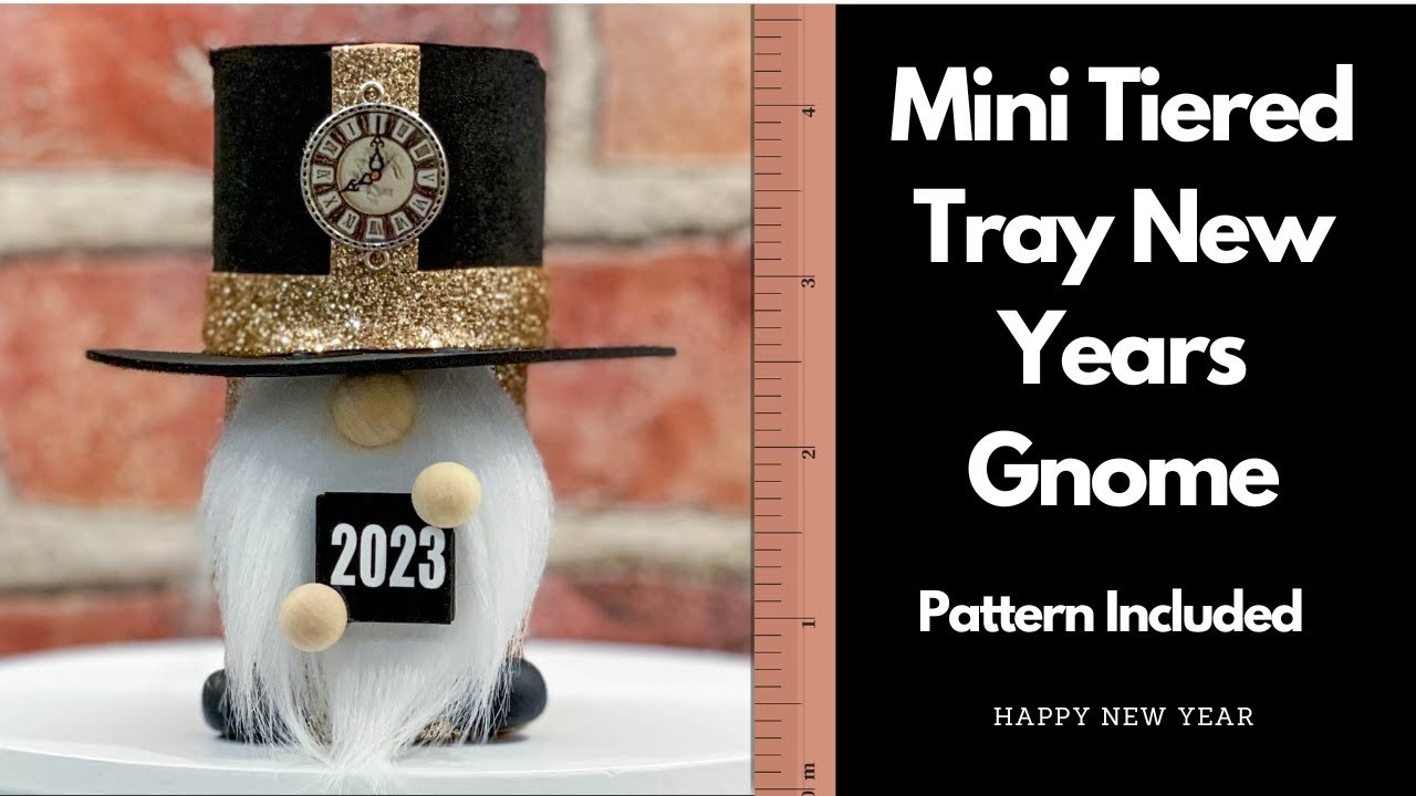 Let's Make a Gnome for New Years 2023.No Sew Gnome.Mini Gnome.Craft