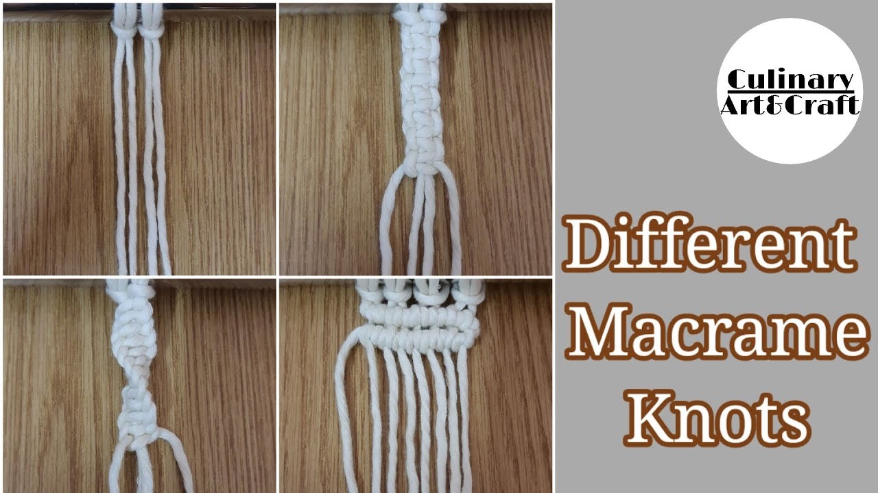 Macrame Basic Knots | Macrame Knots For Beginners | Different Macrame Knots | Easy Macrame Knots