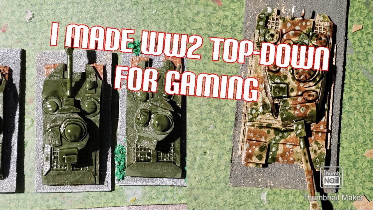 Making WW2 Top Down Vehicles for Gaming