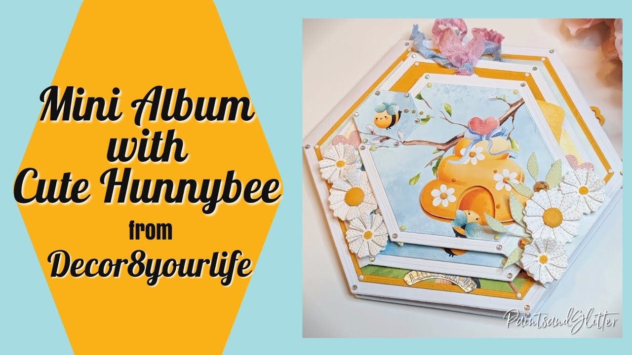 Mini Album using Cute Hunnybee from Decor8yourlife and Tonic Studios Dies