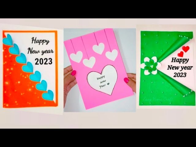 New year Card making handmade New.greeting card.Birthday card.DIY New year Card beautiful And Easy