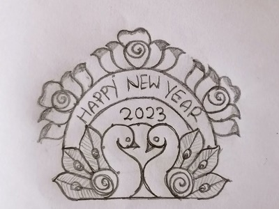 New year rangoli designs 2023.Simple rangoli designs 7dots.kolam designs.peacock rangoli.muggulu