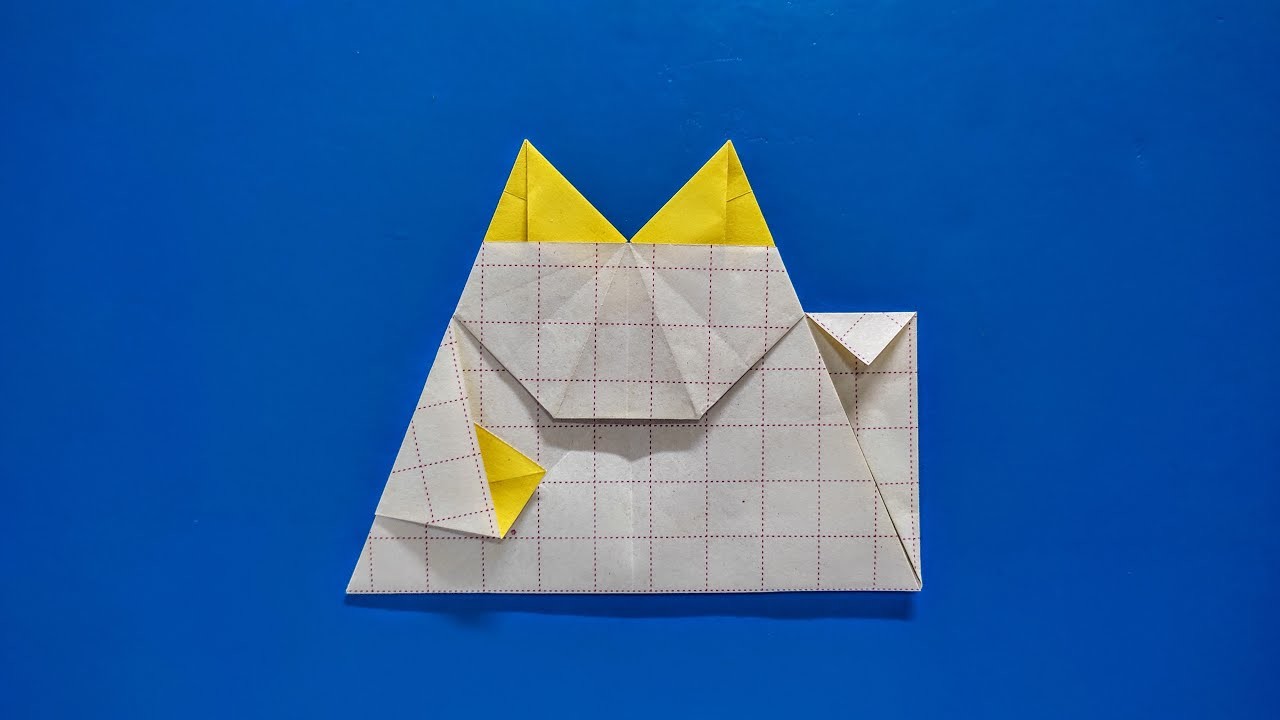 Origami Beckoning Cat Easy | How To Make Beckoning Cat Easy | Origami Tutorial