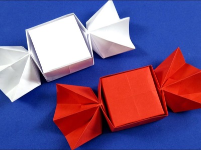 Оригами конфета из бумаги ???? Новогодние Поделки