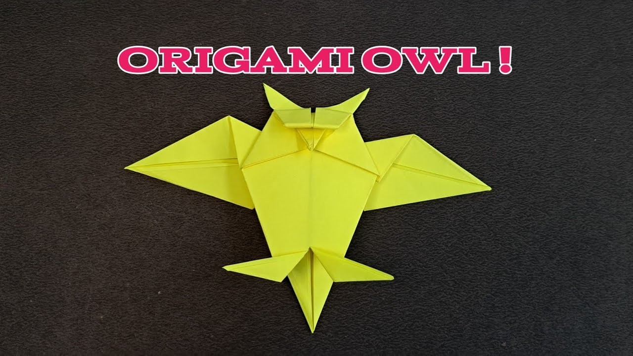 Origami owl | Halloween owl | origami tutorial | paper craft