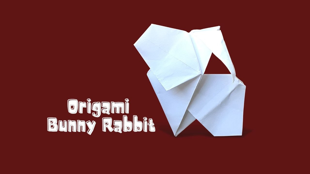 Origami Rabbit Bunny Tutorial- Easy Easter Day Craft- Origami Animal for beginners- Easy Paper Craft