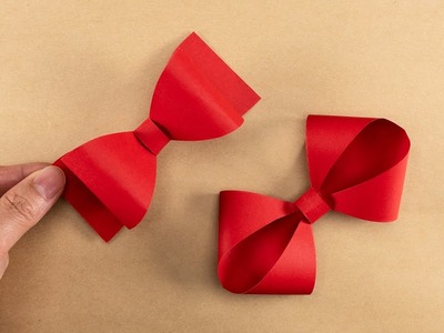 Paper Bow for Gift Wrapping - How to make a Paper Bow - Easy Bow Pattern