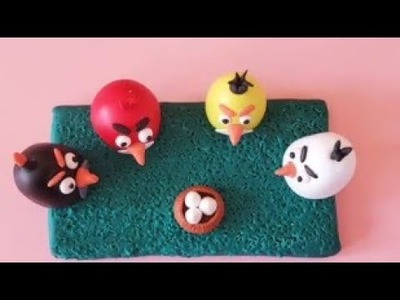Polymer Clay Angry birds Sculpture in 2023 | Funky Colorful Birds Tutorial Step By Step Guidelines