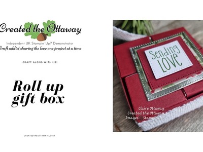 Roll up gift box tutorial @createdtheottaway