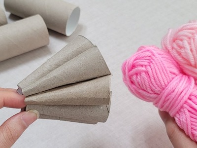 So Cute !! You'll be speechless this amazing idea with toilet paper roll, yarn. DIY recycling