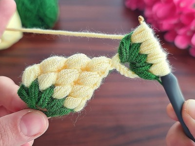 Wow! super idea how to make eye catching crochet hair band ???? süper fikir göz alıcı tığ işi saç bandı