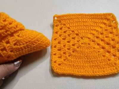 ???????? amazing very easy crochet granny square baby booties. size 0-3months to 7 year. .