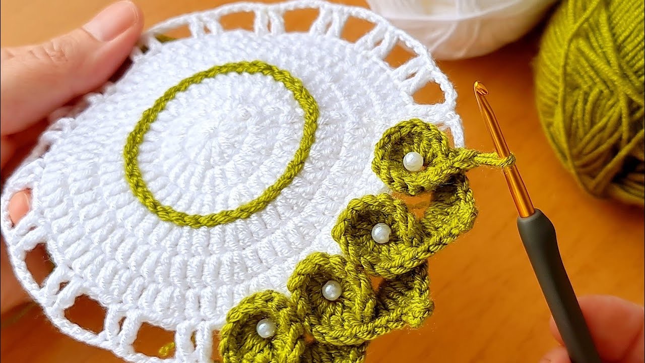 Beautiful motif model knitting Crochet So beautiful and so easy  How to crochet a coaster supla tığ