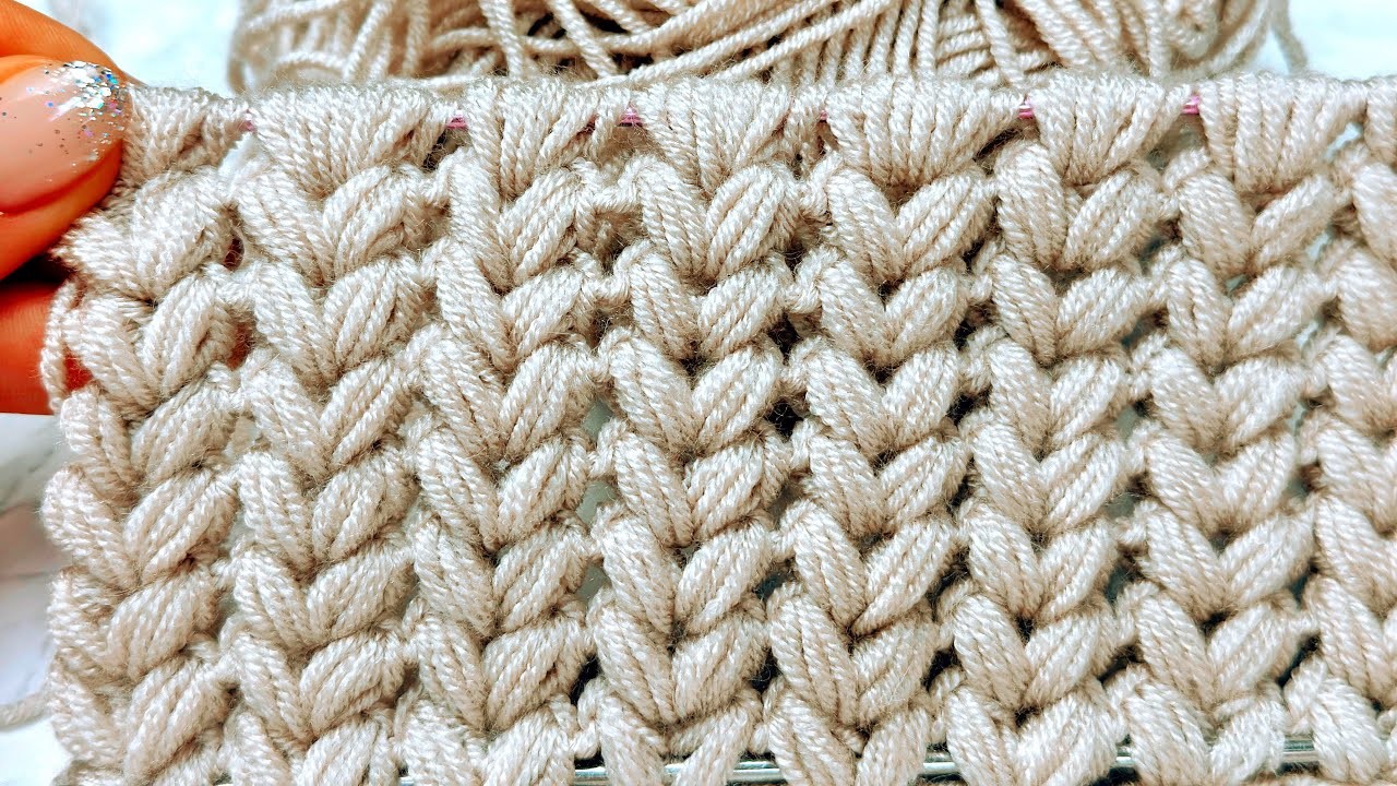 Beautiful ???? Super Easy ????Tunisian Crochet Pattern for Beginners Online Tutorial*   #knittingnice