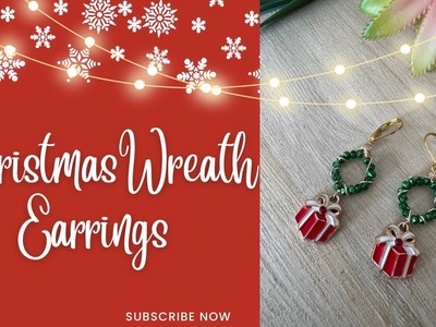 Christmas Wreath & Gift Earrings - Designing with Ggc’sTreasureBag- Santa’s Treasures