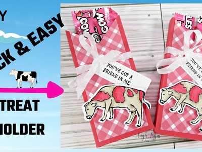 Cow About a Quick & Easy Fun Treat Holder ( great treat holder to show your  friends some love)