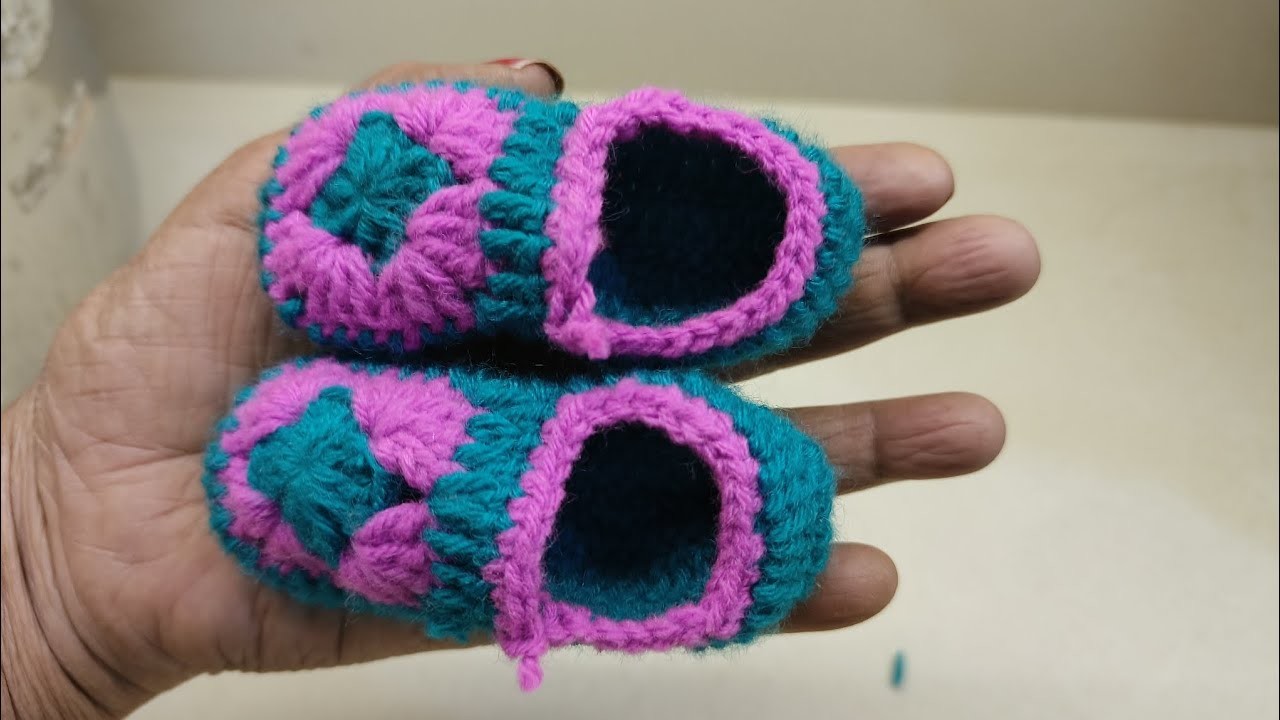 Crochet baby Booties (0to3) months.By Indiaknittingcompany ????