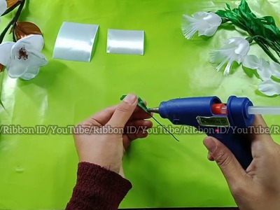 DIY | How to make satin ribbon flower easy Fuchsia | Lantern Flowers | spring Satin ribbon flowers
