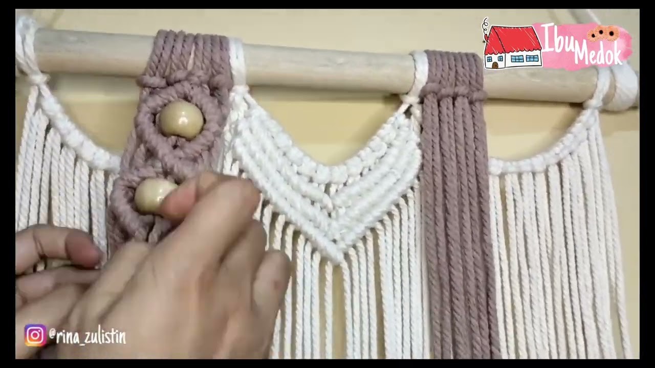 DIY I TUTORIAL MACRAME WALL HANGING I By IbuMedok