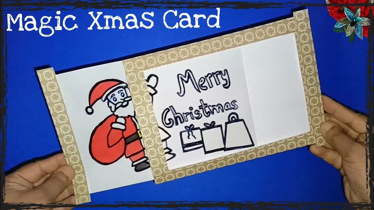 DIY Magic Card Xmas | Magic Santa Card | Magic Christmas Card | How To Make Magic Card For Christmas