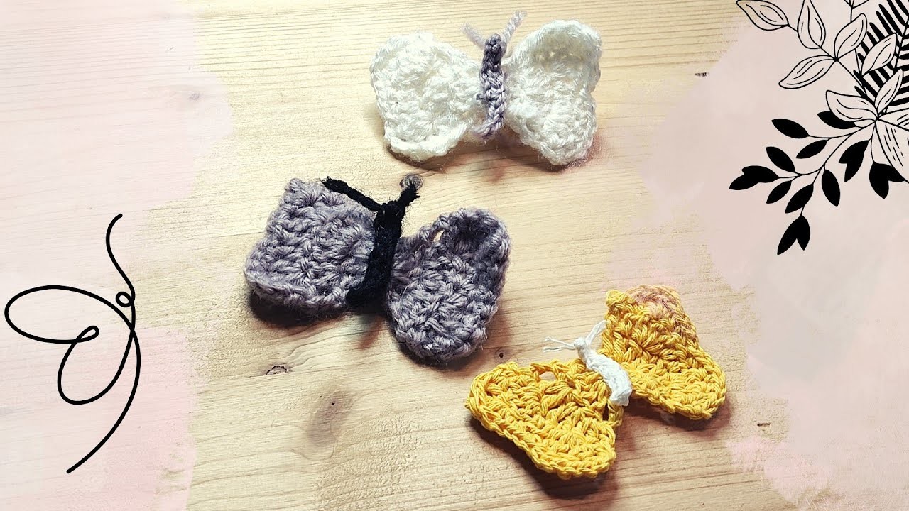 How to crochet a butterfly