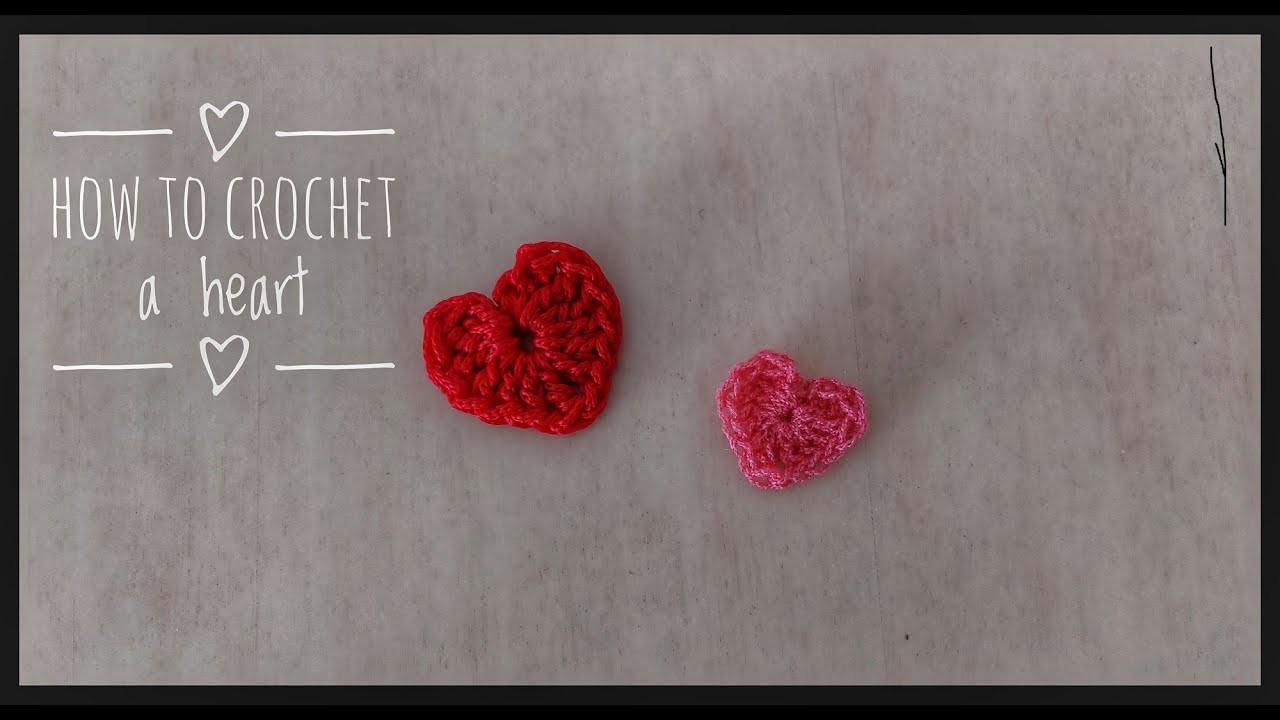 How to crochet a heart. Super easy for beginners