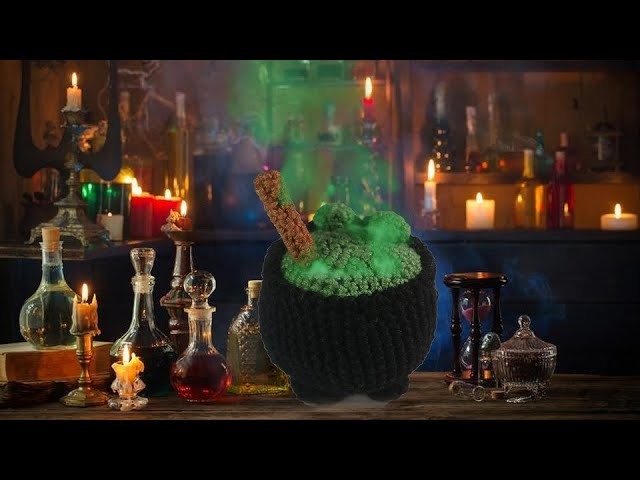 How to crochet a witch cauldron