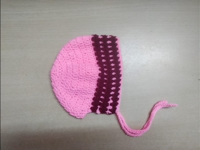 How to Crochet Baby Cap Newborn bay to 3 month baby or girl