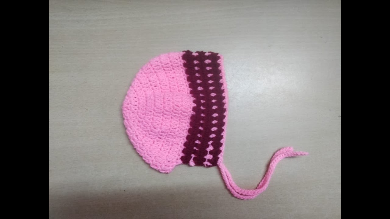 How to Crochet Baby Cap Newborn bay to 3 month baby or girl