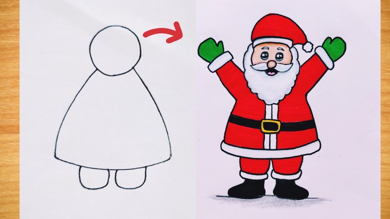 How to Draw Santa Claus Step by step| Christmas Drawing| Santa Claus Drawing|Merry Christmas Drawing