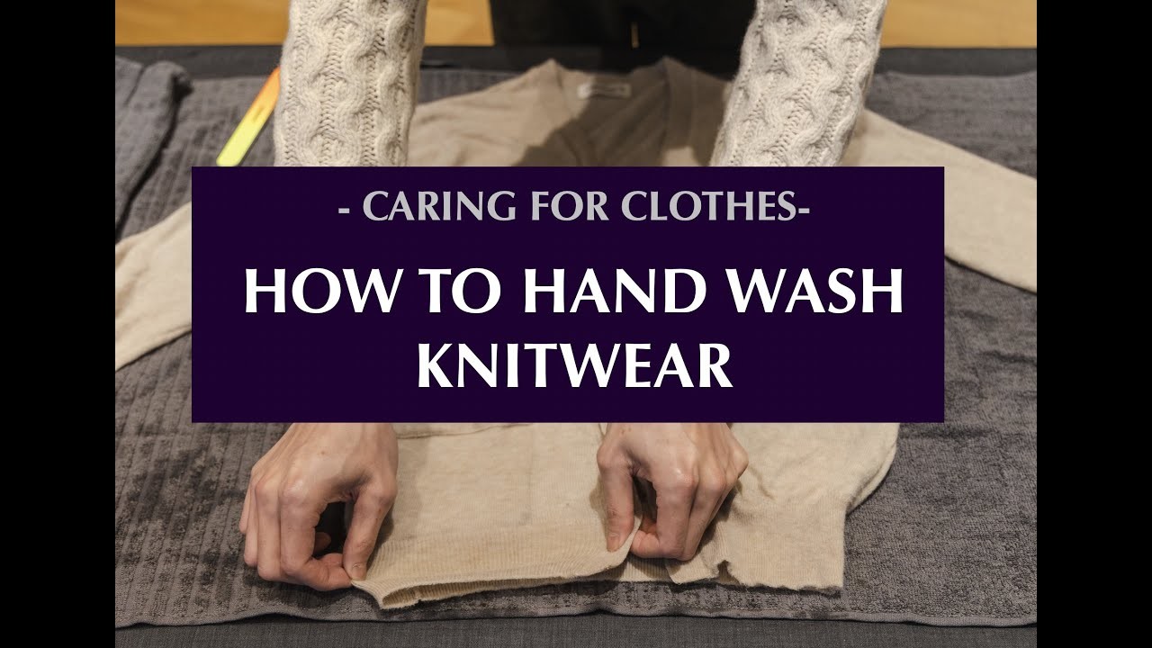 How to hand wash knitwear