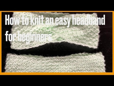 How to knit a headband in less than 1 hour