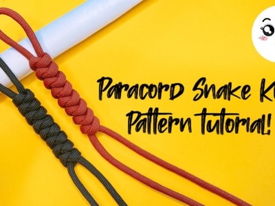 How to make a paracord snake knot pattern tutorial for beginners!