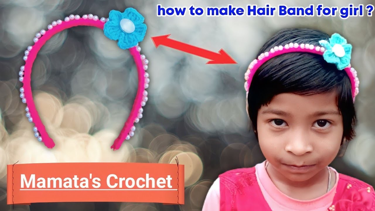 How to make Hair Band for Girl !! New Design Hair Band 2023 !! New Crochet Pattern 2023