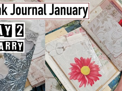 Junk Journal January: Day 2 Starry with a side order of overthinking.  #junkjournaljanuary 2023