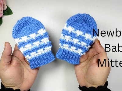 Newborn Baby Mittens | Easy To Knit Mittens