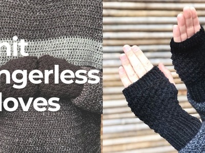 Trento Fingerless Gloves Knitting Video Tutorial in 5 Sizes
