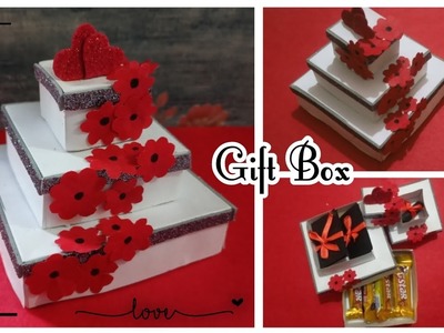 Valentine's day gift | Gift Box making idea | cake gift box | Gift Idea | paper craft | #craftideas