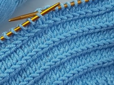 Very easy, simple knitting stitch pattern  for sweater.jackets